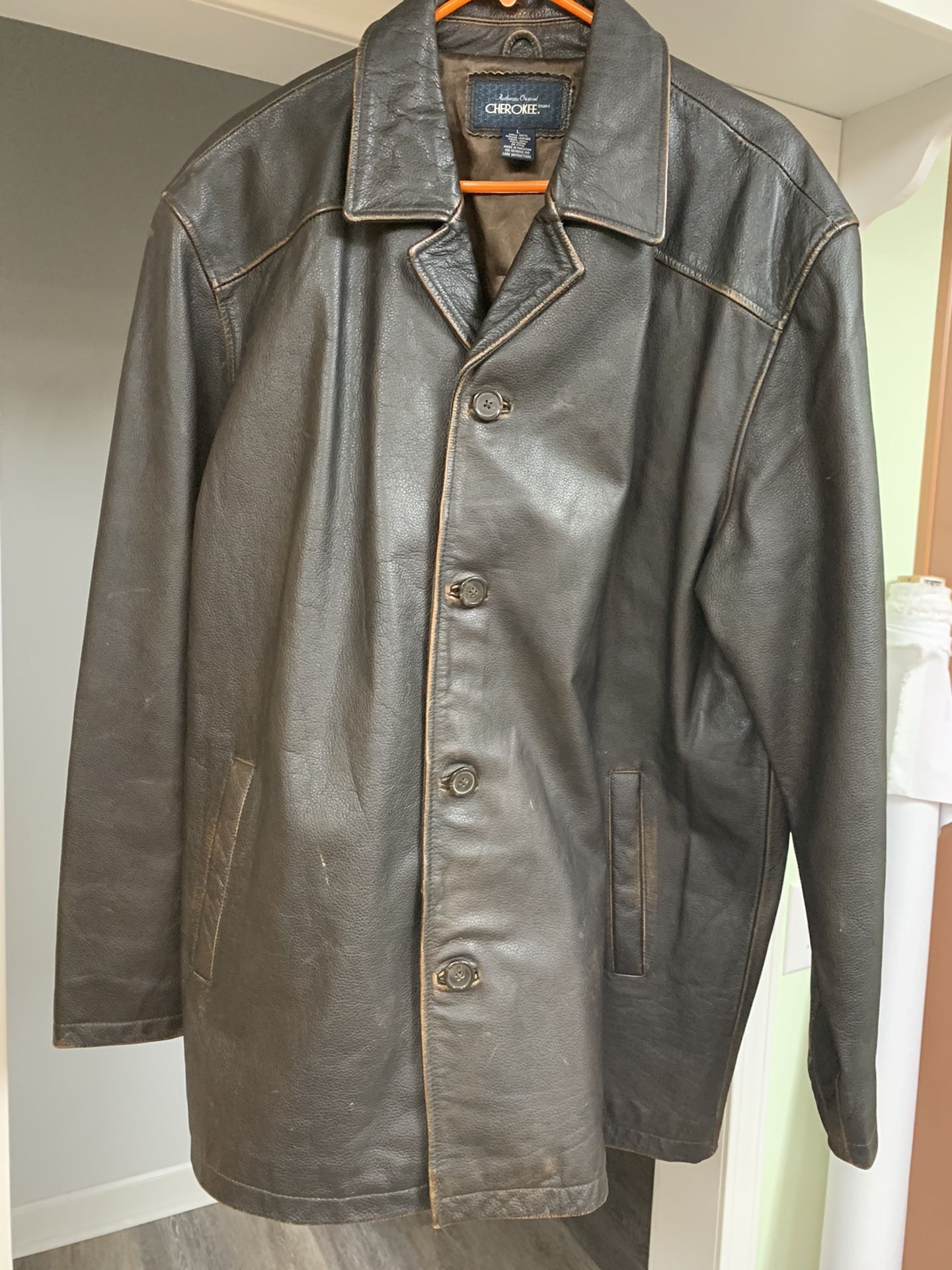 Genuine Leather Men’s Coat