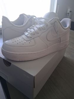 Airforce 1 Mens low white size 8
