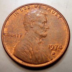 (8) 1974 D Lincoln Cent