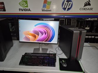 i7 7700 Hp Omen 870 Gaming Computer full setup 1.25TB STORAGE+Wi-Fi +Windows 11