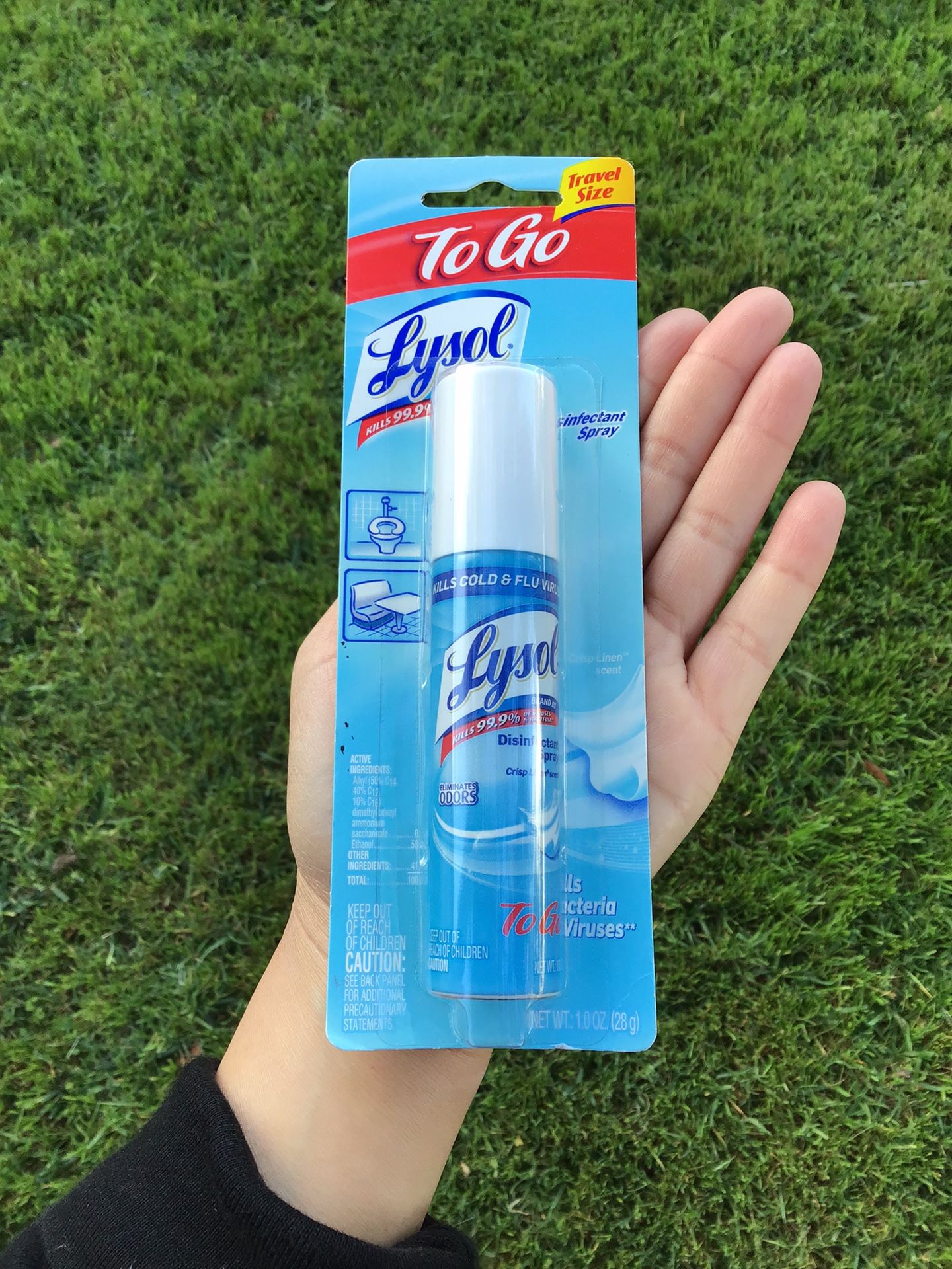 Lysol To Go Travel Size Lysol Disinfectant Kills Bacteria Spray Home Kitchen Bathroom Portable Cleaning Spray 