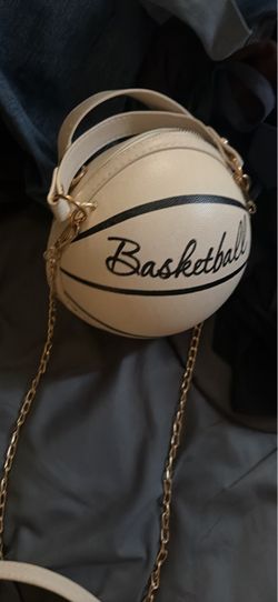 Basketball-Shaped Round Crossbody Purse