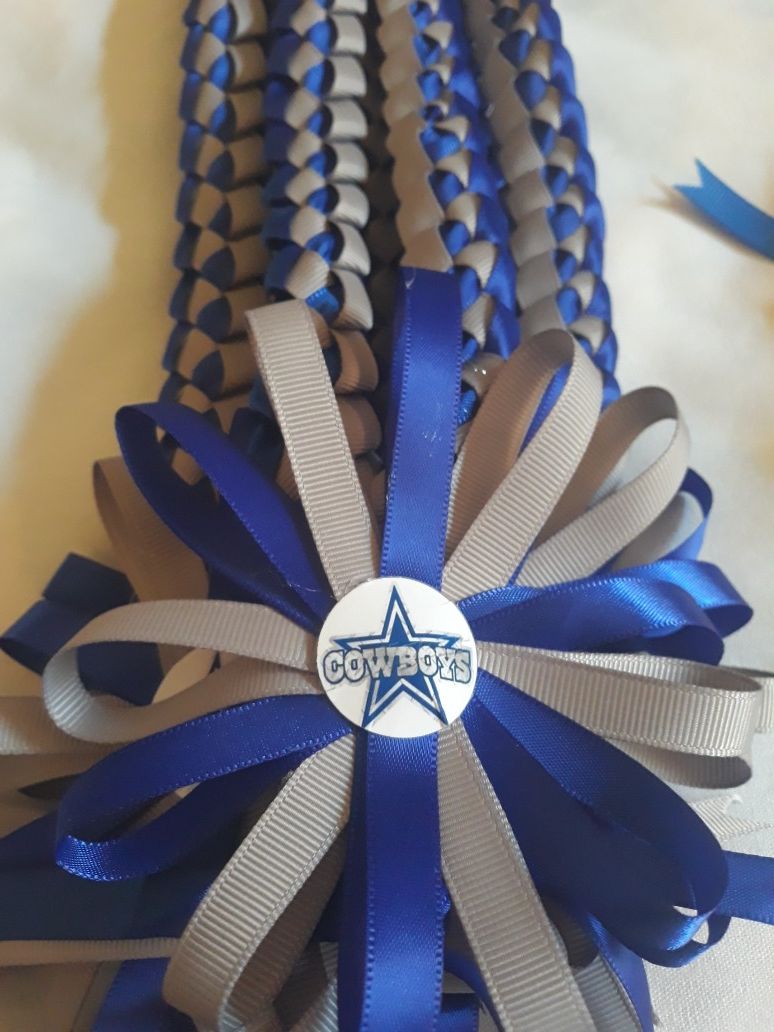 $8 NFL Dallas Cowboys Single Weave Ribbon Lei