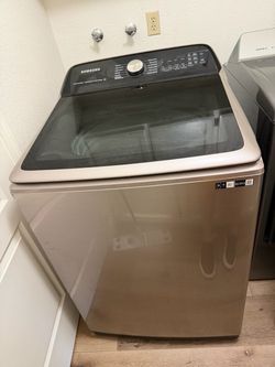 Samsung XL Top Load Washer & Electric Dryer Set