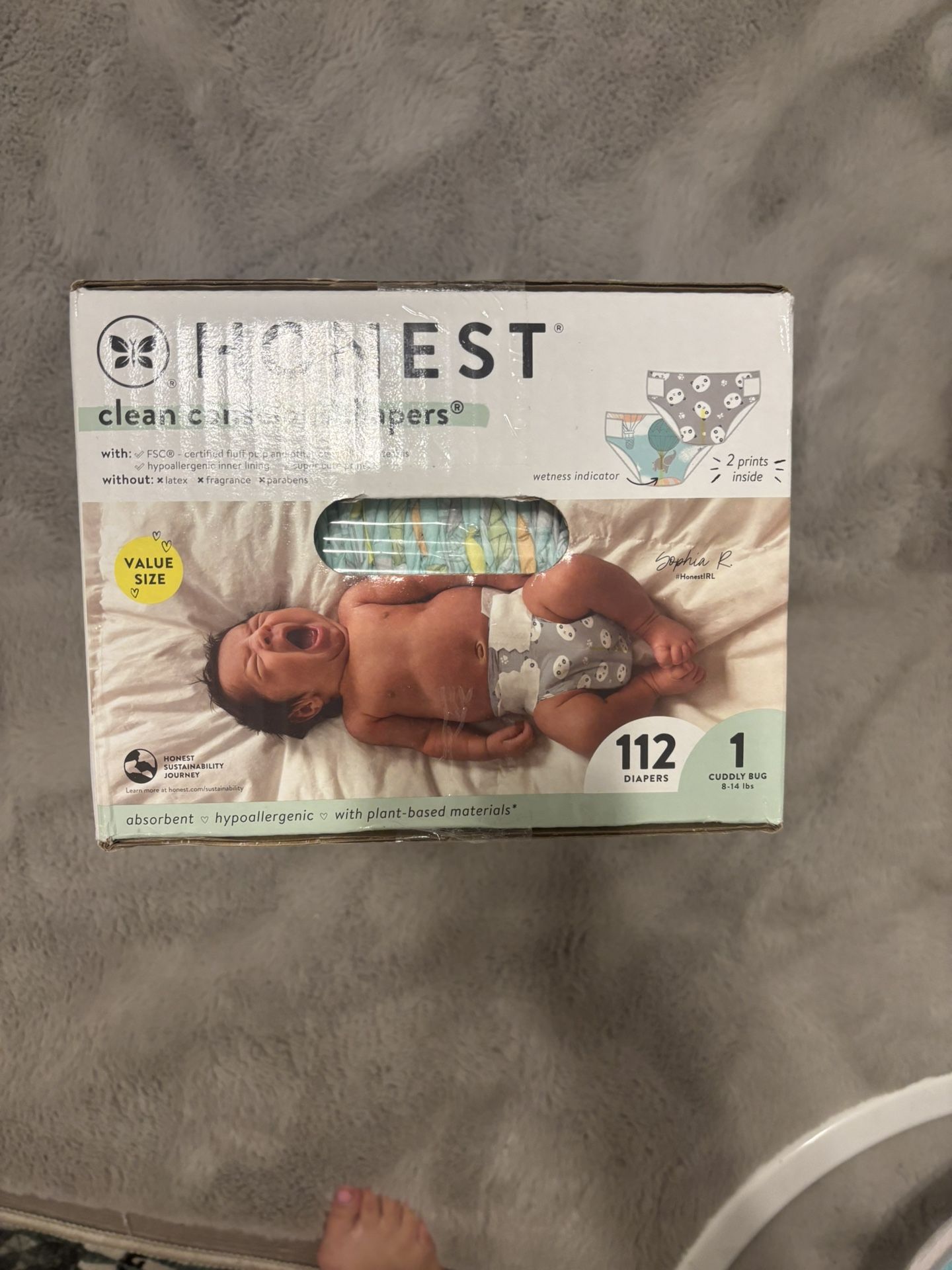 Honest Diapers Size 1 