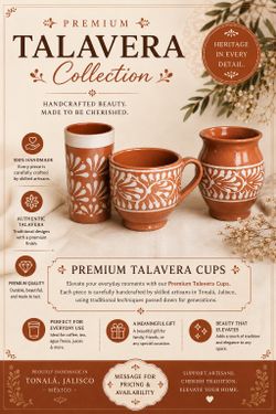 Talavera Premium Cups