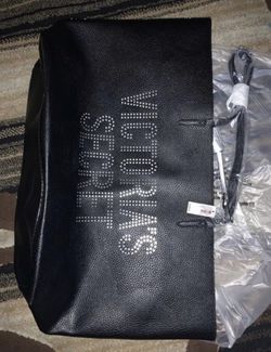 Victoria Secret Black Leather Bag 