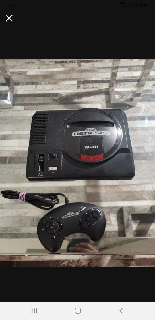 Sega Genesis 16 Bit With Controller
