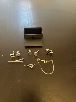 Tie clips and Cufflinks- For All