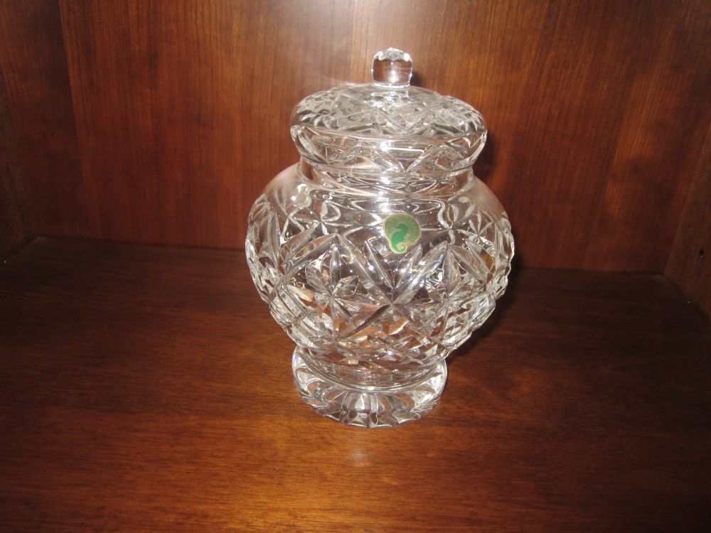 Waterford Crystal Biscuit Barrel with Lid