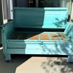Vintage Chevy Truck Patio Bench-Phil Womack 