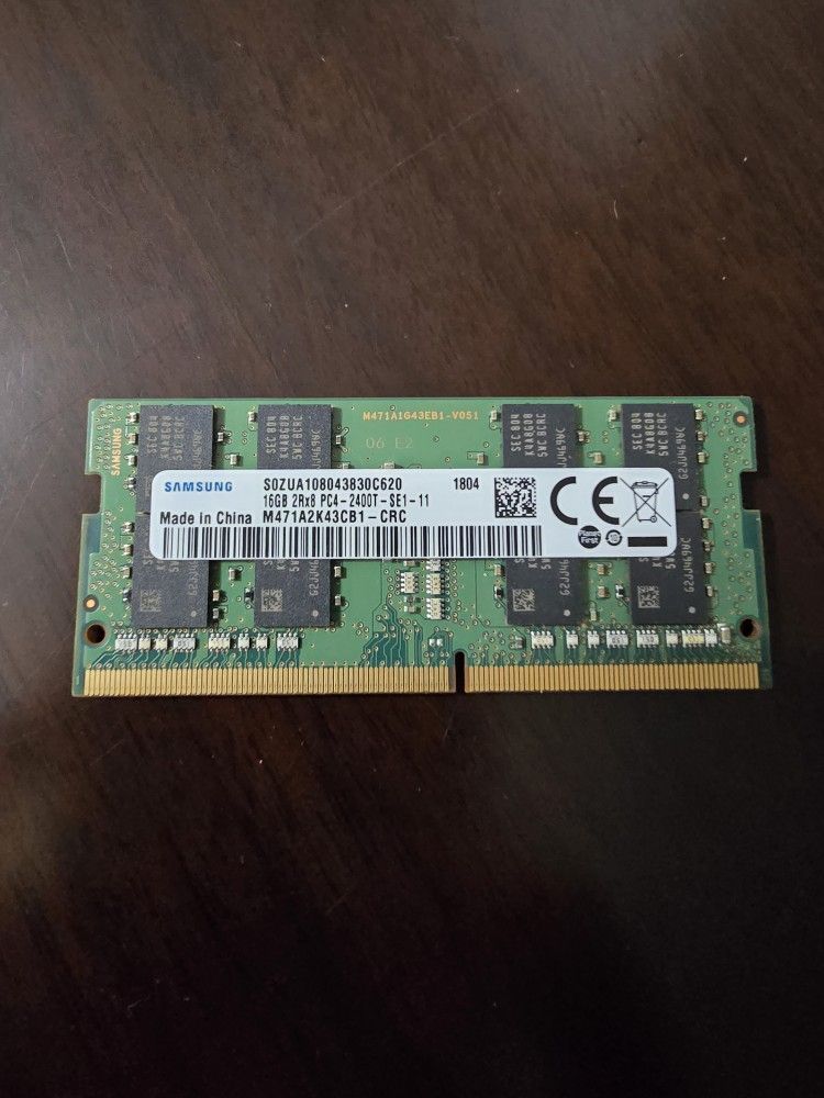 DDR4 x1 16GB SODIMM MEMORY/RAM 2400MHz