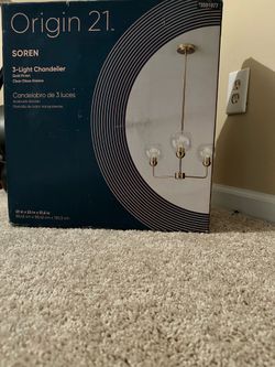 Chandelier light fixture-open box