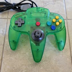 N64 Controller - Transparent Green - Nintendo 64 Joystick - Super Mario - Kirby - Zelda