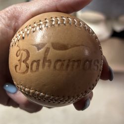 Brown Old Fashioned Baseball From Bahamas 