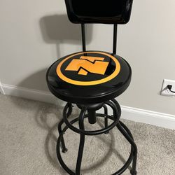 Northern Tool + Equipment Adjustable Swivel Shop Stool with Backrest