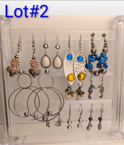 Lot of 10 Mixed Dangle Earrings