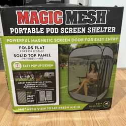 NEW - Magic Mesh Personal Portable Pod Polyester Screened Shelter
