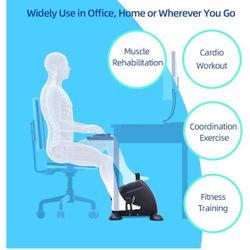 Bike Pedal Exerciser- Under Desk/Watch TV - Improves Circulation 