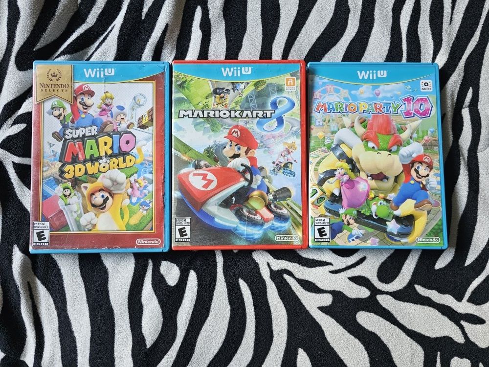 Mario Kart 8 Mario Party 10 Super Mario 3D World For Wii U