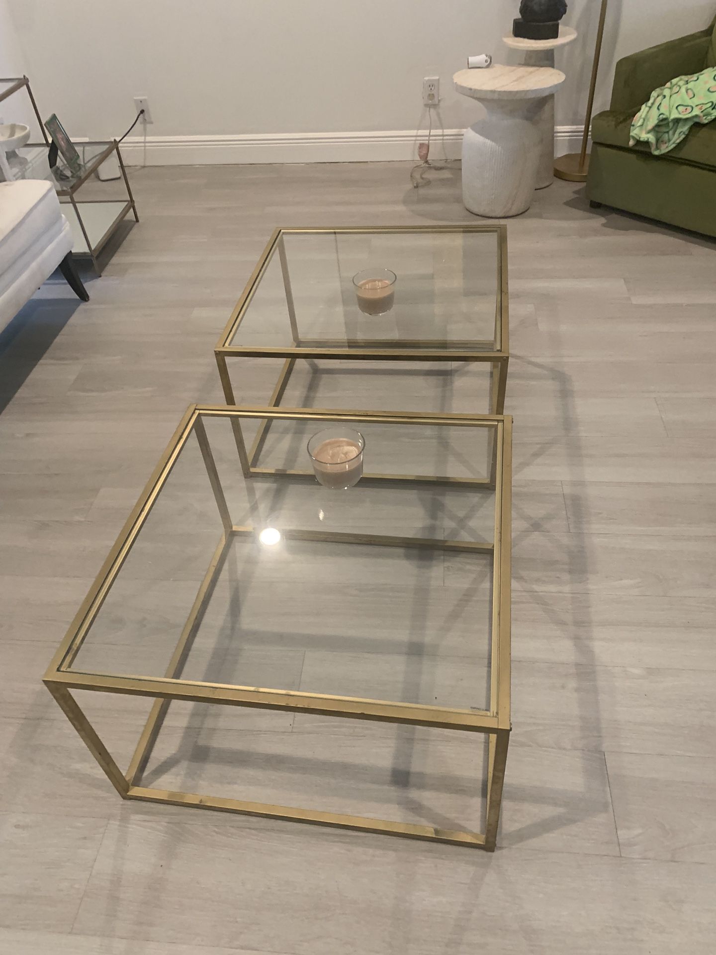 Two Square Coffee Tables