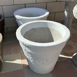 New Flower Pots Made Out Of Cement Perfect Gift 