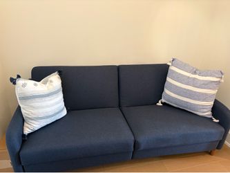 77" Round Arm Convertible Sofa