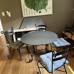 Iron Bistro Table And Chairs 