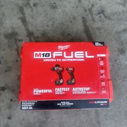 M18 FUEL 18V Lithium-Ion Brushless Cordless Hammer Drill and Impact Driver Combo Kit (2-Tool) with 2 Batteries