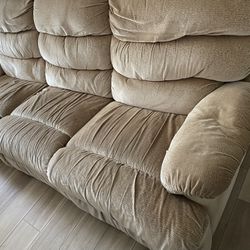 Recliner Sofa And Recliner Loveseat Sofa Together $400Cash Only