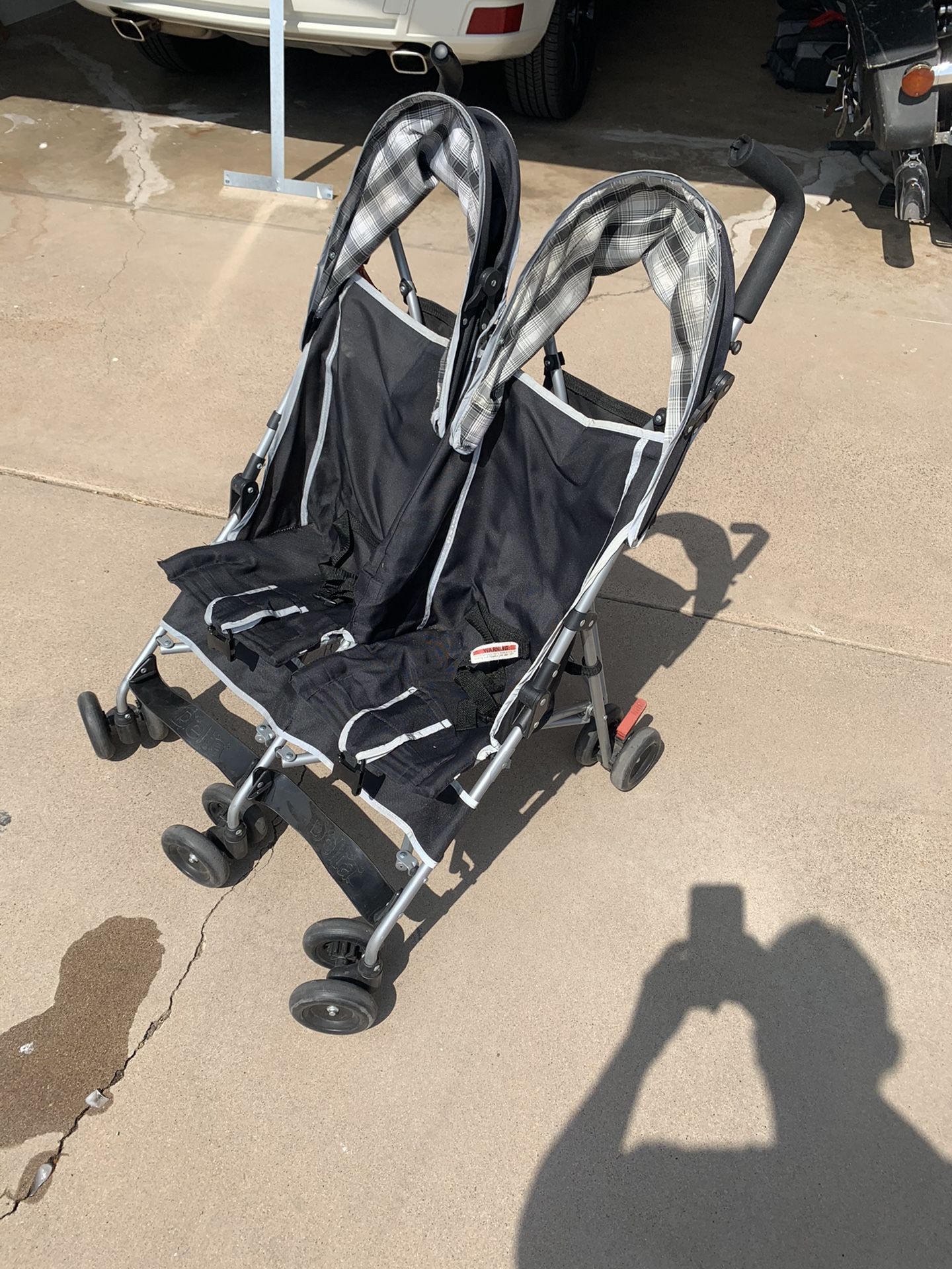 Delta double stroller