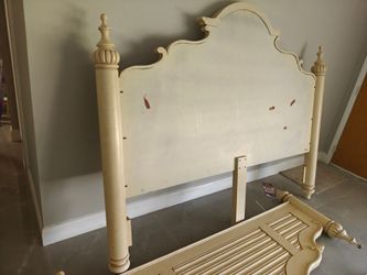 Victorian king bed frame heavy
