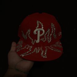 Phillies Custom Hat (flames)
