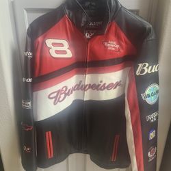 Budweiser  Dale Earnhardt Jr Leather Jacket From Wilsons Leather