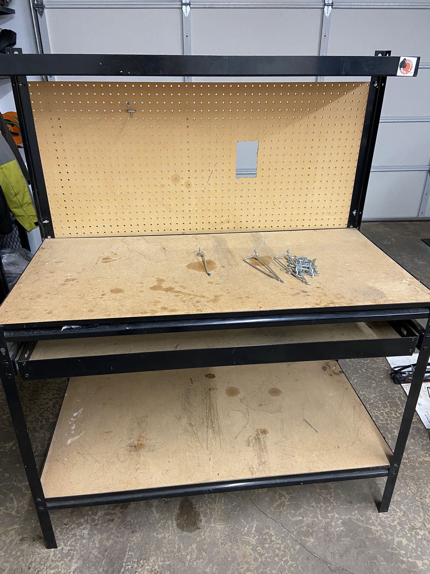 Gorilla Rack Work Bench W/ Drawer Tool Box