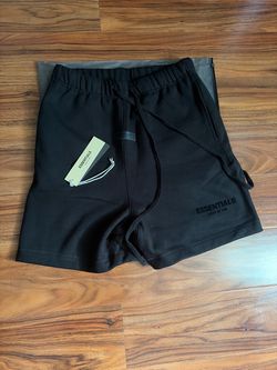 Fear of God Essentials Black Sweat Shorts