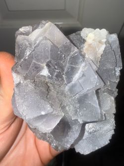UV Reactive Blue Purple Fluorite Crystal Cluster