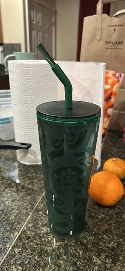 Starbucks Green Cold Cup Tumbler with Straw