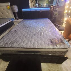 Queen Bed W/ Mattress