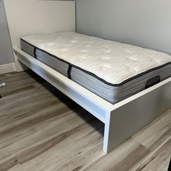 IKEA Twin Single Bed Frame And Mattress