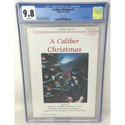 9.8 CGC Vintage 1989 A Caliber Christmas #1 Comic Book - James O’Barr Crow Cover
