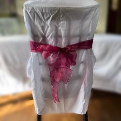 Burgundy sashes