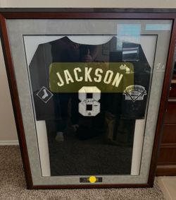 Bo Jackson Signed Framed Mint Jersey Chicago White Sox Comiskey Park