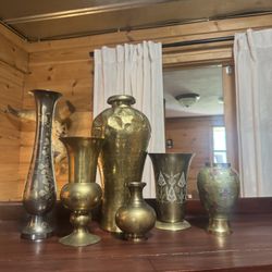 Brass Vases 