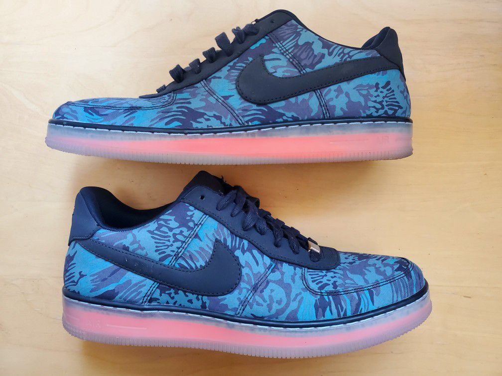 Nike Air Force 1 Shoes | Downtown (Liberty Pack) | Dark Obsidian
