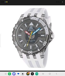 Invicta Subaqua Diver Watch White Silicone Band