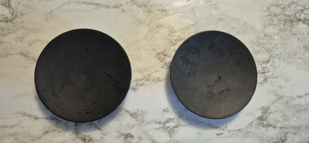 2 Black Candle Holders
