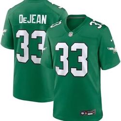 BRAND NEW Eagles Cooper Dejean Kelly Green Jersey