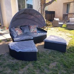 Patio bed with your outdoor patio bed patio lounger pool side tanning bed patio bed outdoor bed patio set 🆕🚚🚚🆕
