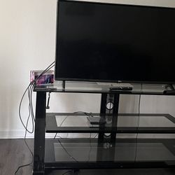 3 Shelf Glass TV Stand